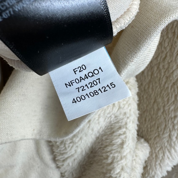 The North Face Womens Fleece Sherpa Hoodie Kangaroo‎ Pocket Cream Size S - Picture 8 of 8